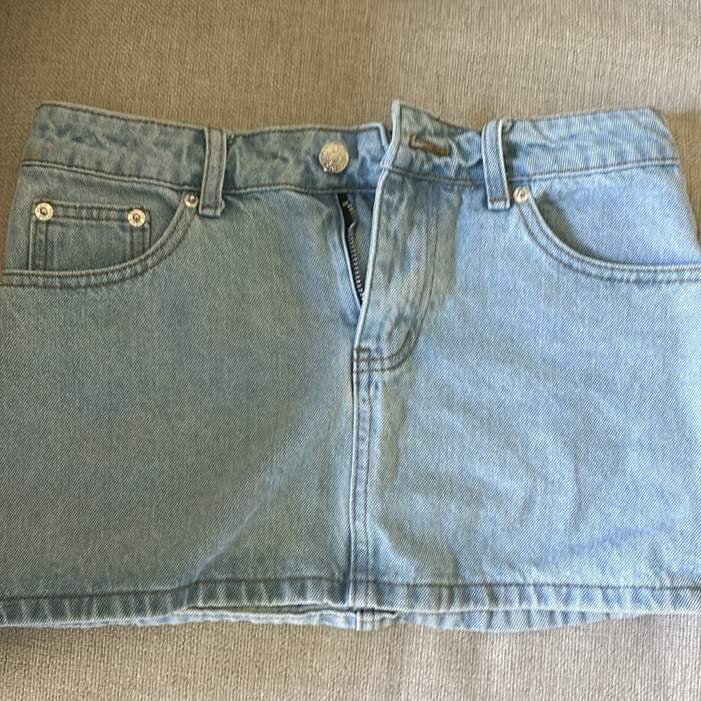 Editked Chiara Micro Denim XS Jean Skirt